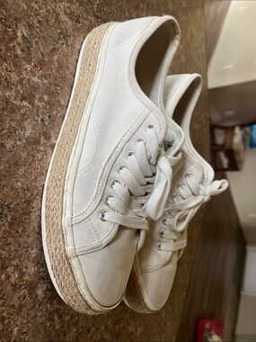 Madden Girl Cream Canvas Espadrille Sneakers